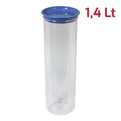 Portaspaghetti Like Tondo 1,4L Coperchio Azzurro