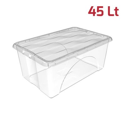 Storage Box Dune 45Lt Trasparente Con Cop Traspar