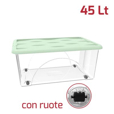 Storage Box Dune 45Lt Con Ruote e Coperch V Salvia
