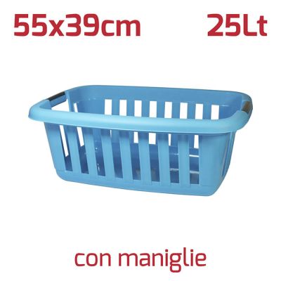 Cesta Anthares Turchese con Maniglie