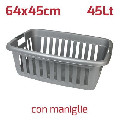 Cesta Athena Silver con Maniglie