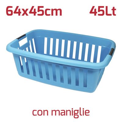 Cesta Athena Turchese con Maniglie