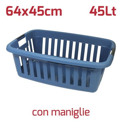 Cesta Athena Blu Avio con Maniglie