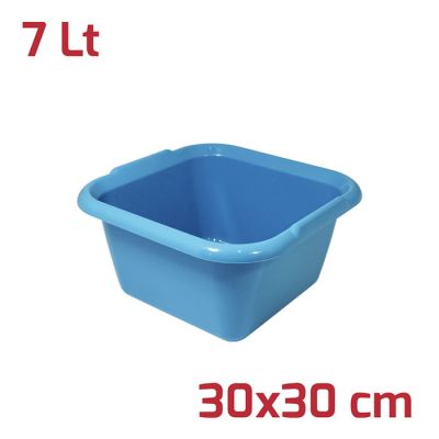 Bacinella Quadrata Isi 30x30cm 7L Turchese