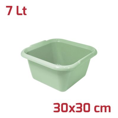 Bacinella Quadrata Isi 30x30cm 7L Verde Salvia