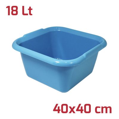 Bacinella Quadrata Isi 40x40cm 18L Turchese