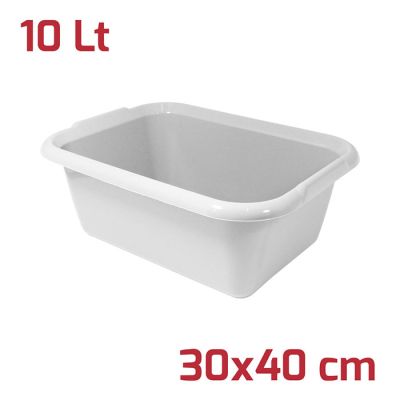 Bacinella Rettangolare Isi 30x40cm 10L Bianco