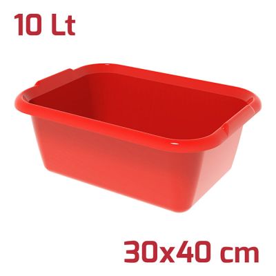 Bacinella Rettangolare Isi 30x40cm 10L Rosso