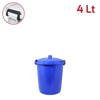 Mini Bin 4Lt Blu con Chiusure in Plastica
