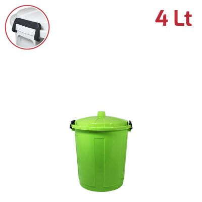 Mini Bin 4Lt Verde con Chiusure in Plastica
