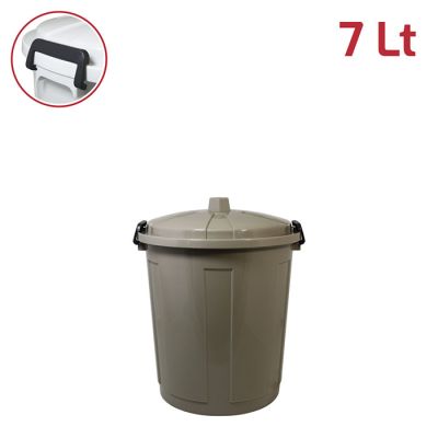 Jolly Bin 7Lt Mocha con Chiusure in Plastica