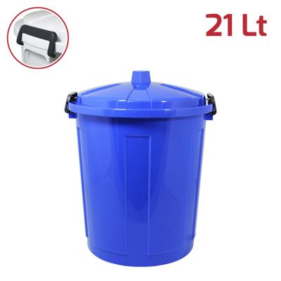 Maxi Bin 21Lt Blu con Chiusure in Plastica