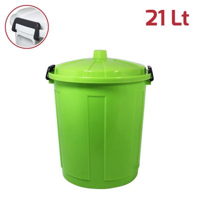 Maxi Bin 21Lt Verde con Chiusure in Plastica