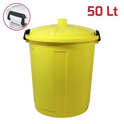 Big Bin 50Lt Giallo con Chiusure Plastica