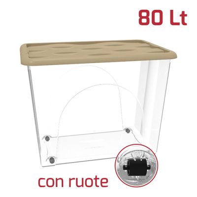 Base Storage Box Dune 80Lt Con Ruote Mocha