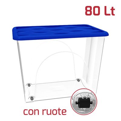Base Storage Box Dune 80Lt Con Ruote Blu