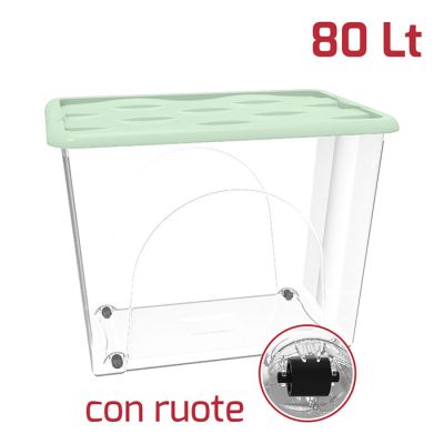 Base Storage Box Dune 80Lt Con Ruote Salvia
