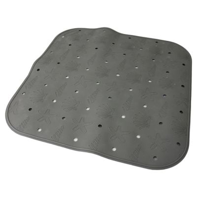 Tappeto Doccia Frutti Mare Grigio Tortora