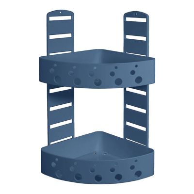 Mensola Doccia Angolare Pois Blu Avio