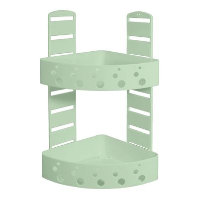 Mensola Doccia Angolare Pois Verde Salvia