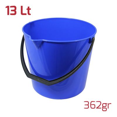 Secchio 13L con Manico e Beccuccio Blu
