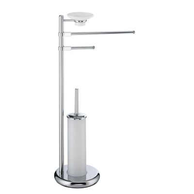 Piantana 4in1 Cromo e Bianco