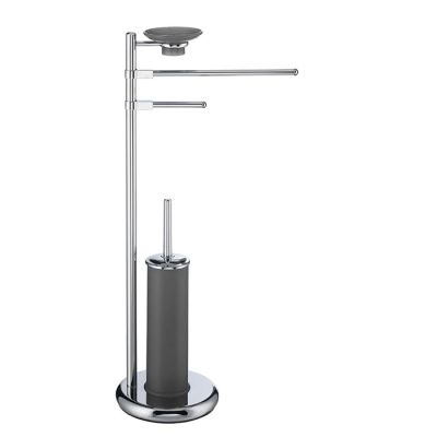 Piantana 4in1 Cromo e Grigio Tortora